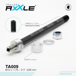 RADOXX Trailer AxXle TA009 - M12x1,75-217-219mm