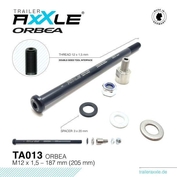 RADOXX Trailer AxXle TA013 Orbea