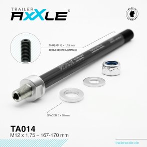 RADOXX Trailer AxXle TA014 - M12x1,75 - 167-170mm